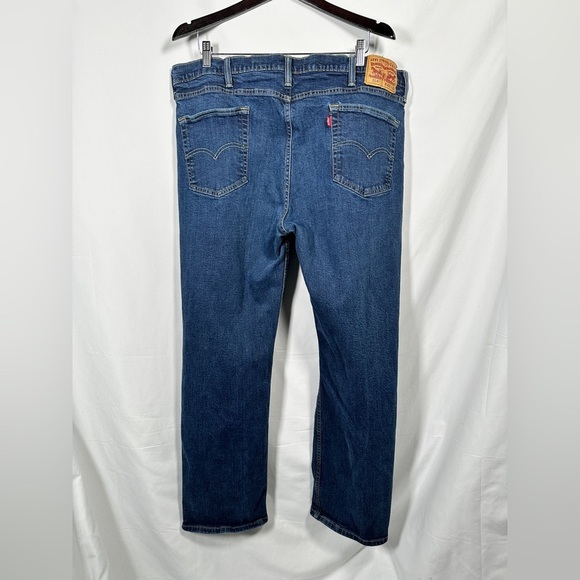 Levi's 514 Men's Relaxed Fit Denim Jeans - Deep Blue 42x32 - Picture 5 of 10